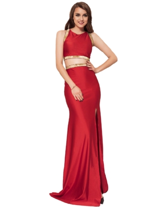 Red Separate Golden Edge Dress