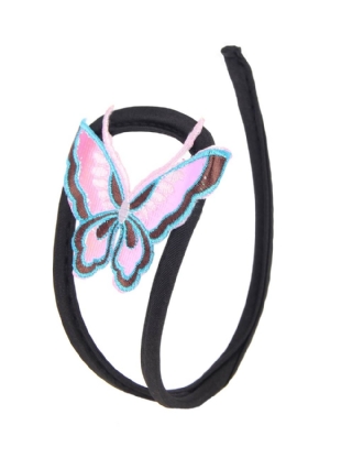 Black Butterfly Decoration  C String Underwear For Women