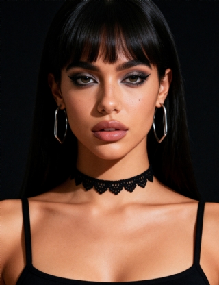 Black Sexy Lace Necklace