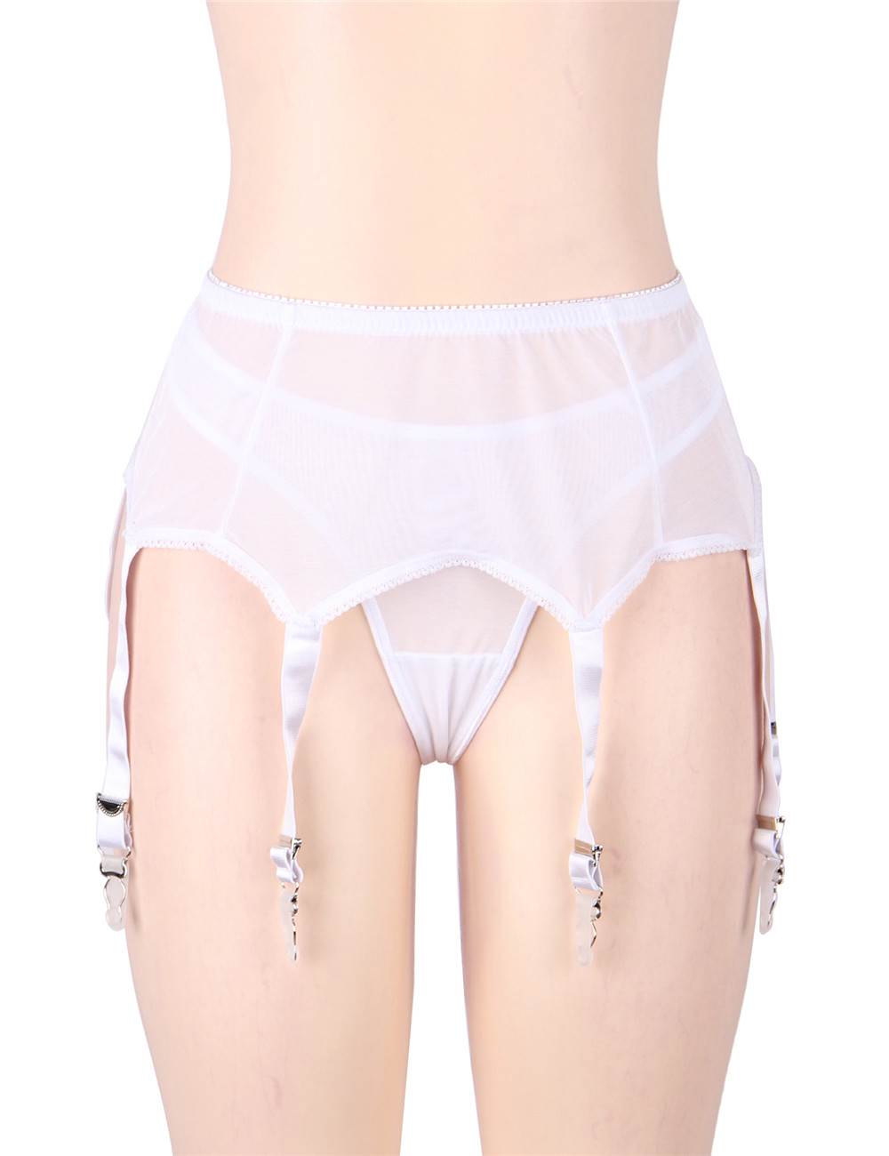 White Sexy Lace Garter Panty Ohyeahlady
